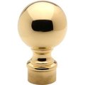 Lavi Industries , Ball Finial, for 2" Tubing, Polished Brass 00-604/2